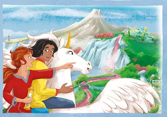 Elea udn Ravi auf Einhorn