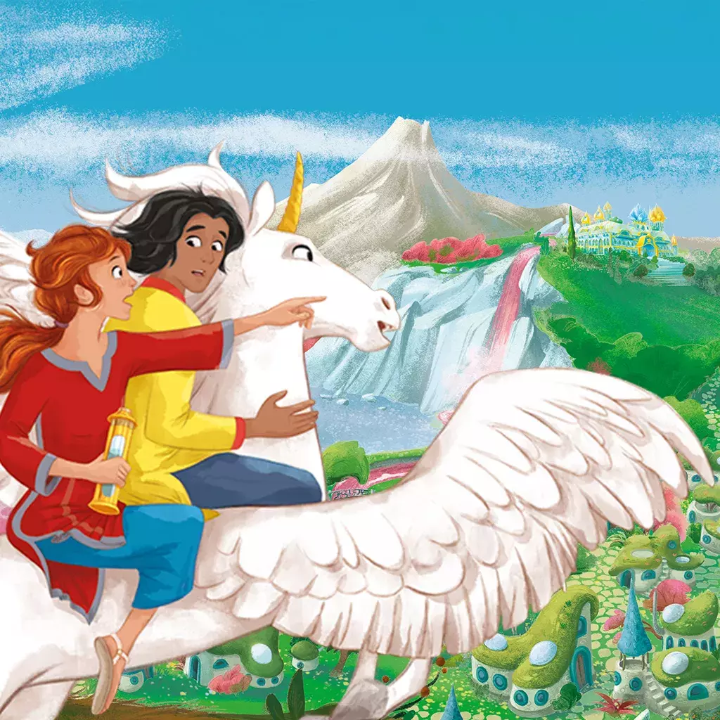 Arambolien von oben Elea, Ravi auf Einhorn